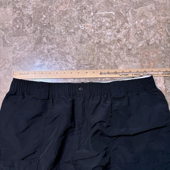 AFTCO Fishing Shorts Mens 44 Black 6” Nylon Performance UPF Cargo Nautical - Picture 6 of 8